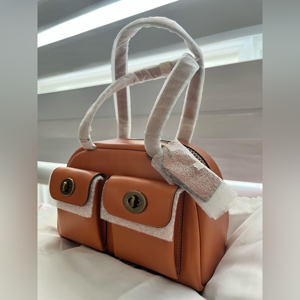 SOLD- Coach Tan Leather Satchel